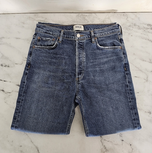 AGOLDE Nico High Rise Ankle Skinny Crop Blue Slim Jeans 29 Preowned - Picture 5 of 10